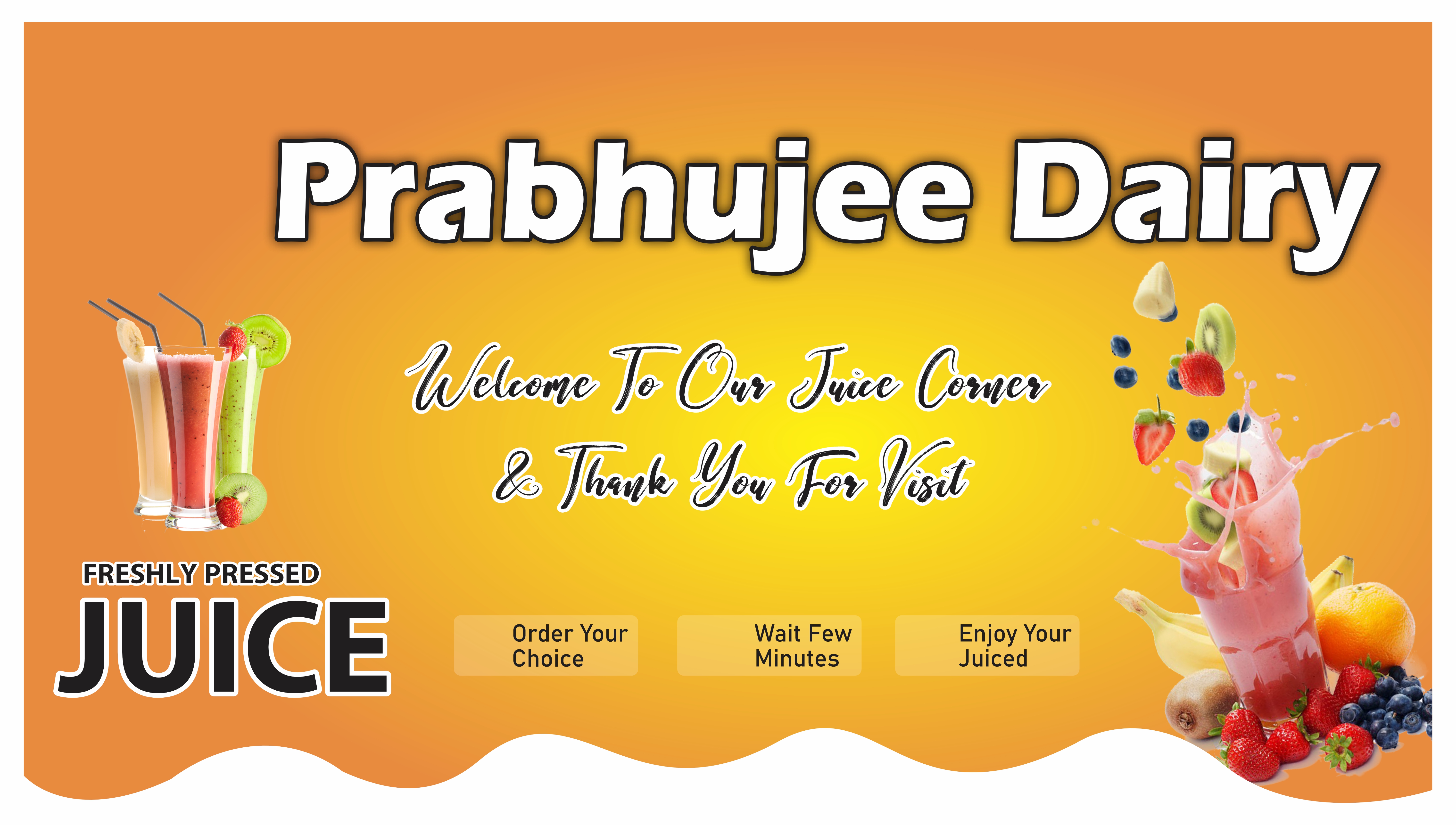 Parbhu Jee Dairy Banner